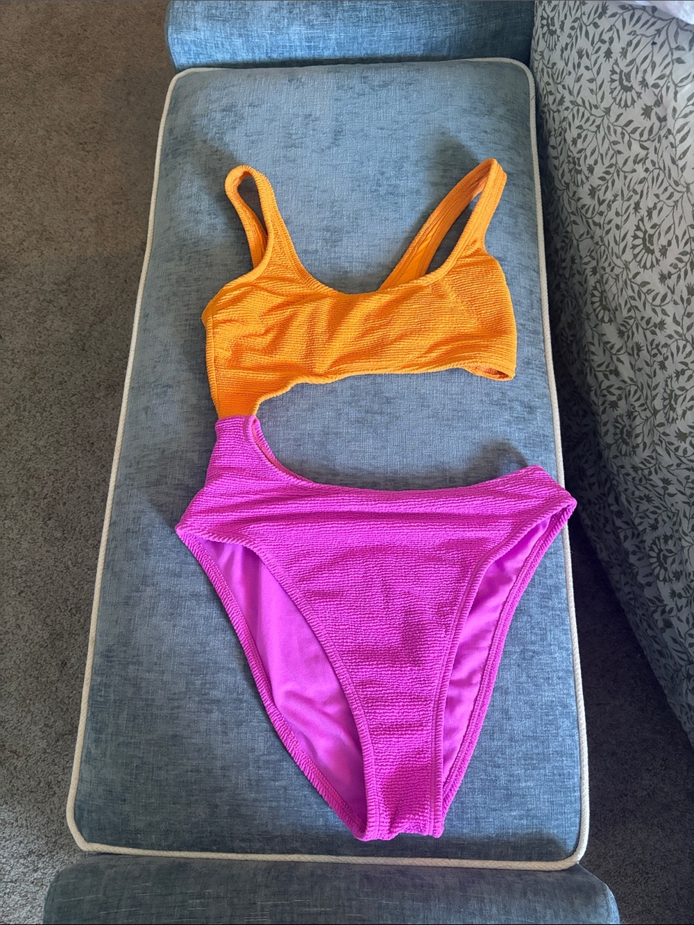 Open one piece swimsuit